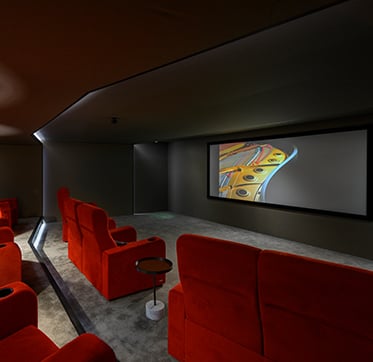 Two 12-seater cinema rooms
